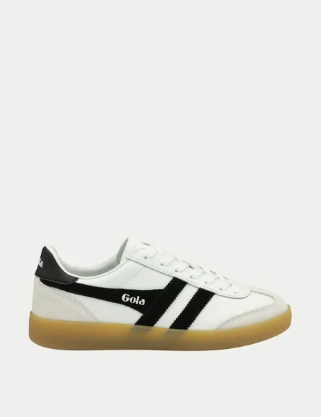 Gola Viper Leather Colour Block Trainers White Mix
