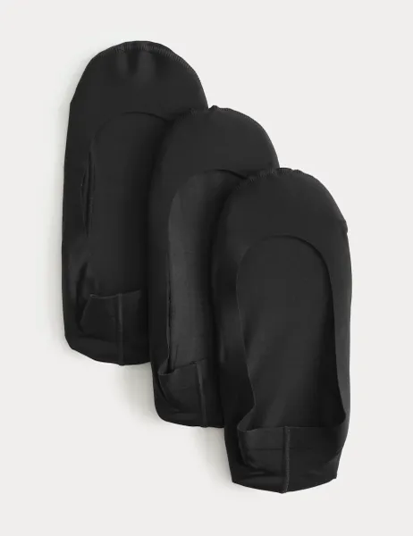 Marks & Spencer 3pk Low Cut Footsies Black