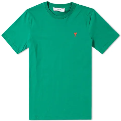 AMI Embroidered Heart Logo Tee