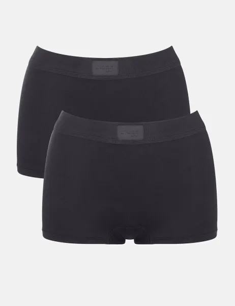Sloggi 2 Pack Double Comfort High Rise Shorts Black