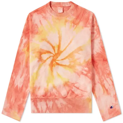 Tie Dye Weave Crew Sweat