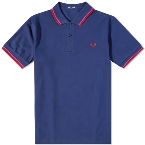 Authentic Slim Fit Twin Tipped Polo