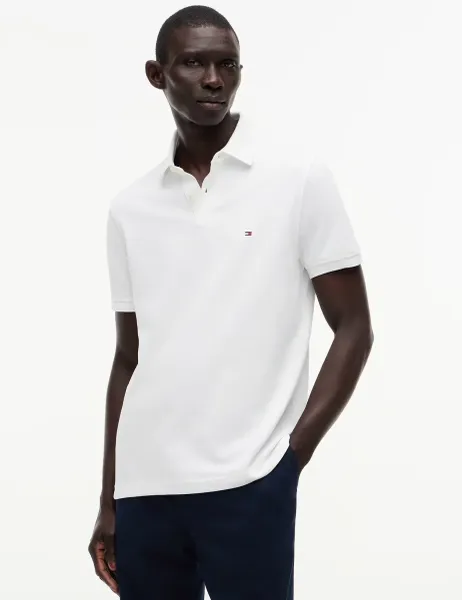 Tommy Hilfiger 1985 Cotton Rich Pique Polo Shirt White