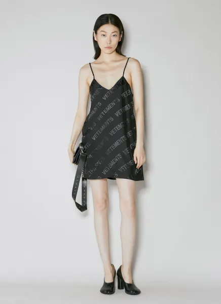 Logo Print Mini Dress