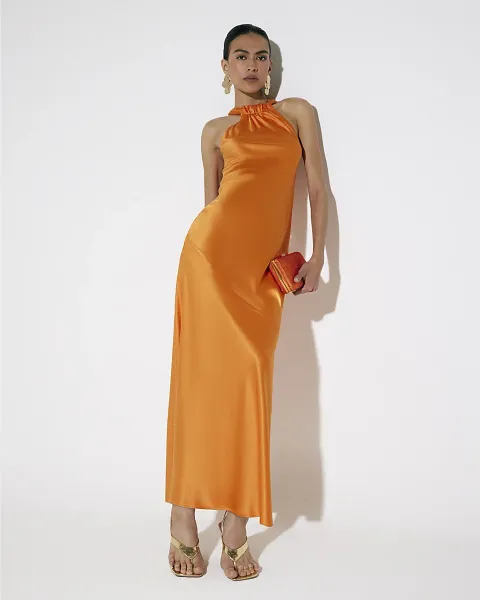 River Island Halter Neck Midi Dress