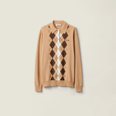 Cashmere polo shirt
