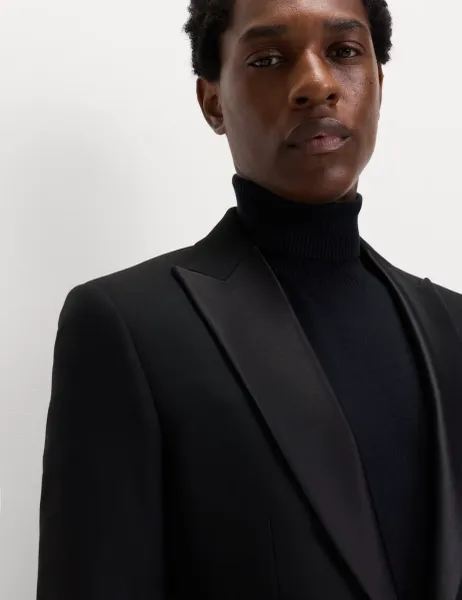 Marks & Spencer Slim Fit Stretch Tuxedo Jacket Black