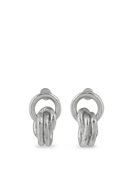 TUTTI Silver-Plated Multi Interlocked Hoop Earrings
