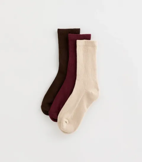 Pack of 3 Burgundy Tube Socks