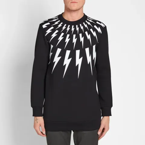Fair Isle Bolt Print Ski Sweat