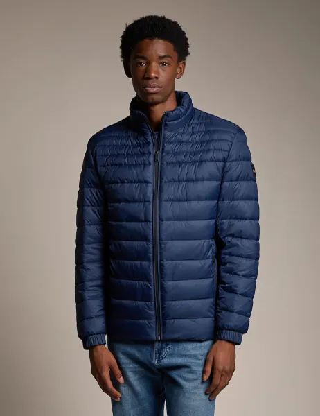 Boss Oden2 Quilted Puffer Jacket Navy