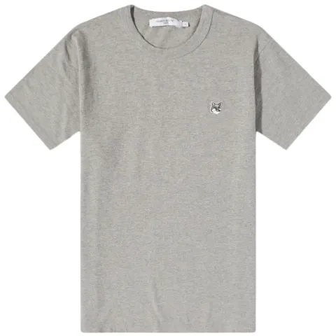 Maison Kitsuné Grey Fox Head Patch Classic T-Shirt