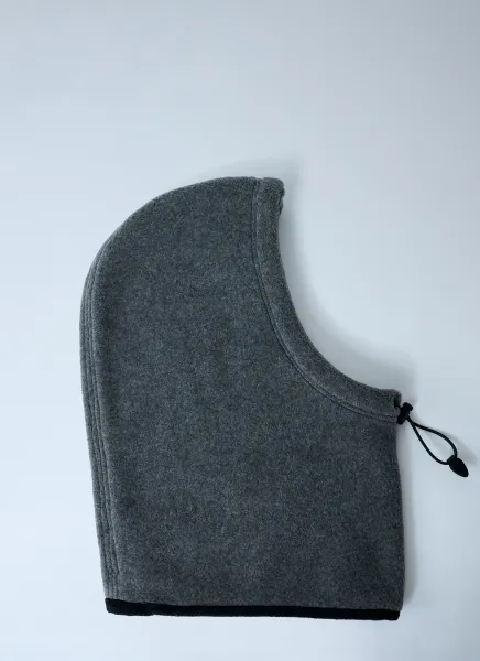 Logo Motif Fleece Hood