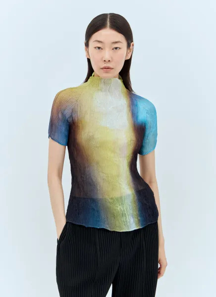 Light Leak Chiffon Twist Top
