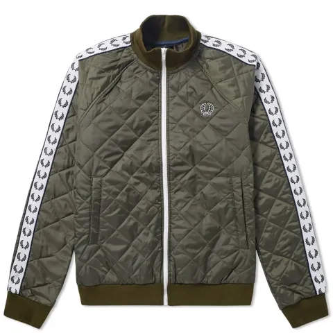 Fred Perry x Lavenham Quilted Taped Tracktop