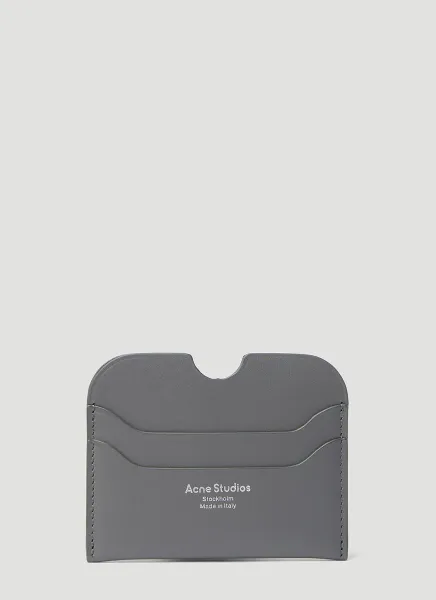 Logo Print Leather Cardholder