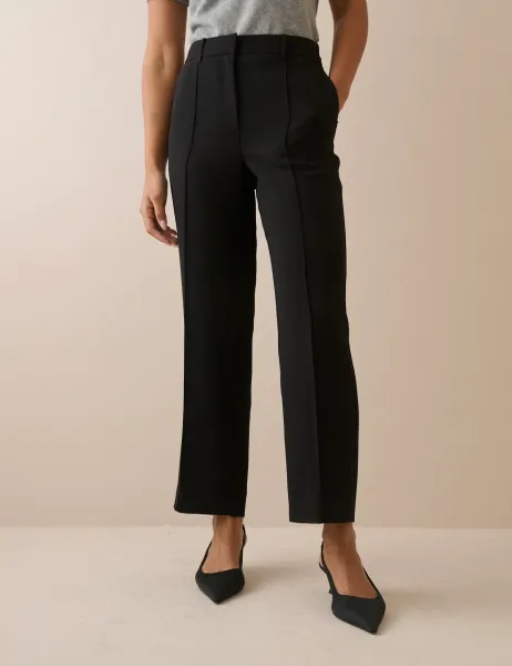Nobody's Child Crepe Tapered Trousers Black