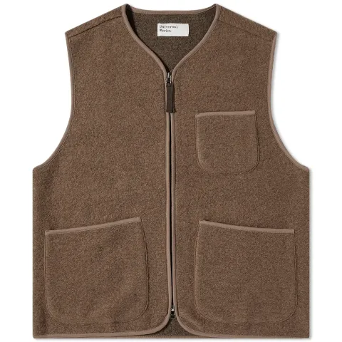 Wool Fleece Zip Gilet