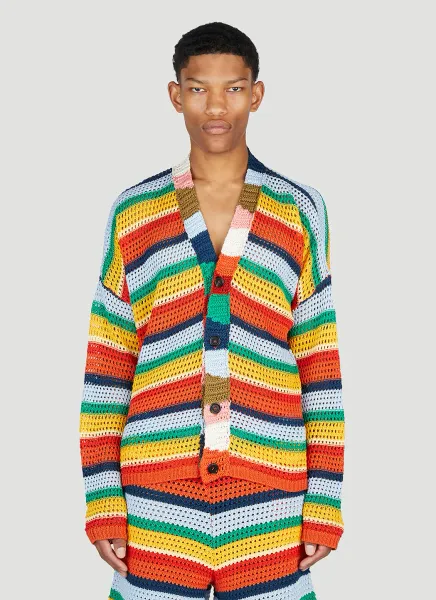 Stripe Knit Cardigan