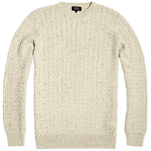 A.P.C. Donegal Cable Crew Knit