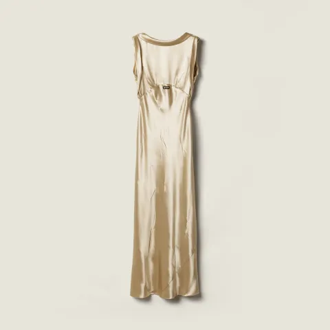 Long satin dress