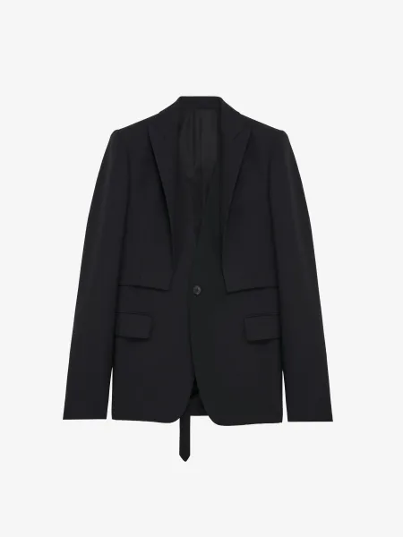 Trompe-l'œil Single-breasted Jacket