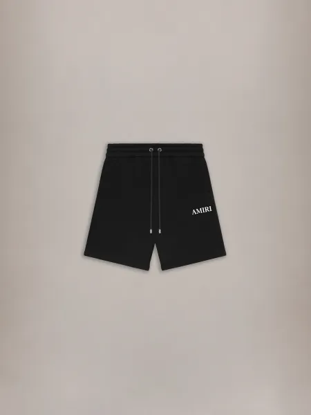 RELAXED PULL ON SWEATSHORT - Black