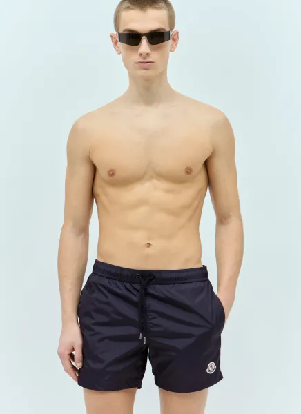 Logo Patch Swim Shorts