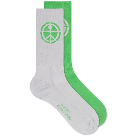 Two Tone Jacquard Sock