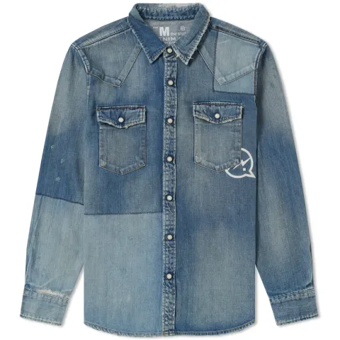 Patchwork Denim Shirt