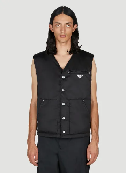 Re-Nylon Padded Sleeveless Jacket