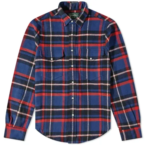 2 Pocket Rough Check Flannel Overshirt - End. Exclusive