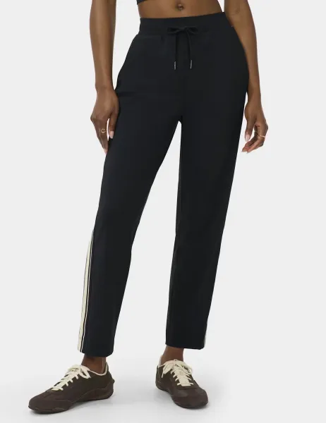 Sweaty Betty Explorer Side Stripe Slim Fit Joggers Black