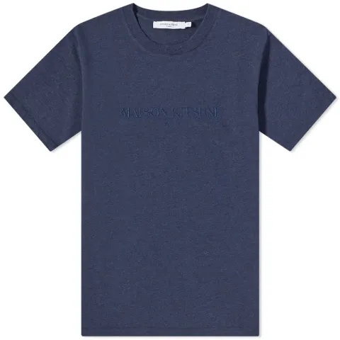 Maison Kitsuné Paris Embroidery Logo T-Shirt
