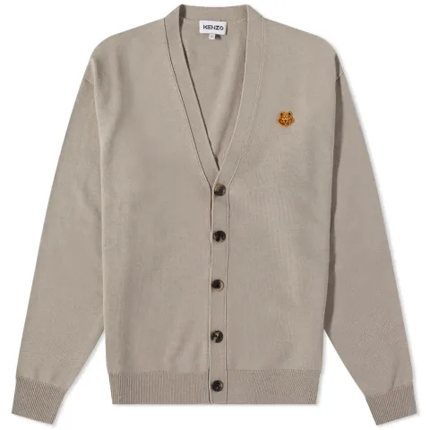 Tiger Crest Knit Cardigan