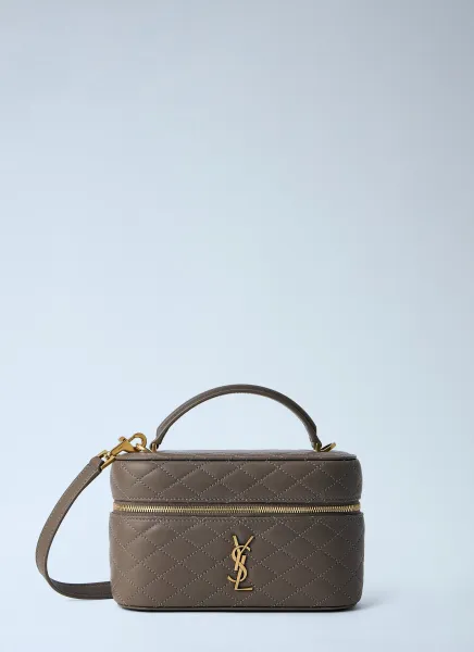 Quilted Leather Vanity Case