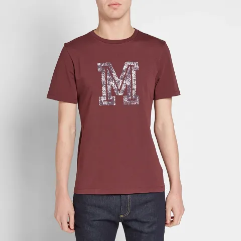 10 Collegiate M Print Tee