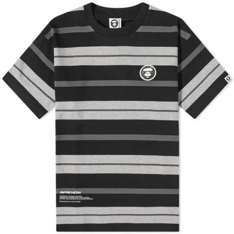AAPE Badge Stripe Tee