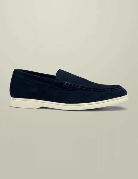 Charles Tyrwhitt Suede Slip On Shoes Navy