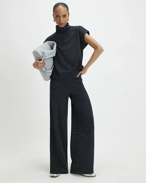 River Island Glitter Wide Leg Trousers