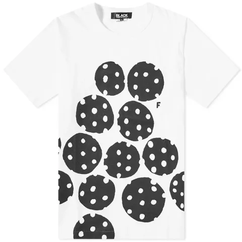 Comme des Garcons Black Print Polka Dot Tee