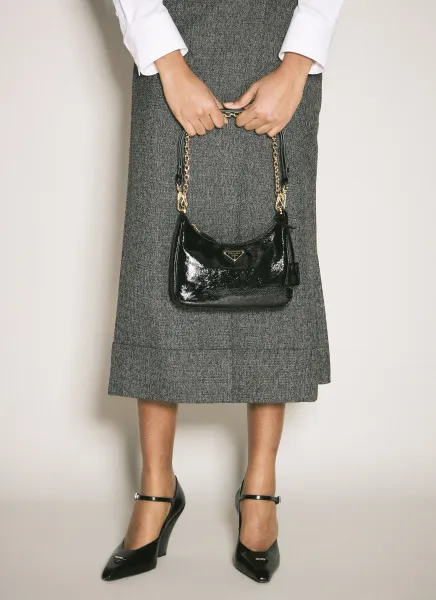 Re-Edition Naplak Patent Leather Mini Bag