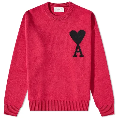 AMI Large A Heart Crew Knit
