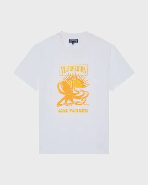 Vilebrequin Men Cotton T-shirt Poulpe