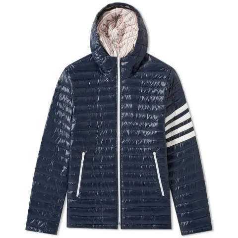 4 Bar Hooded Down Jacket