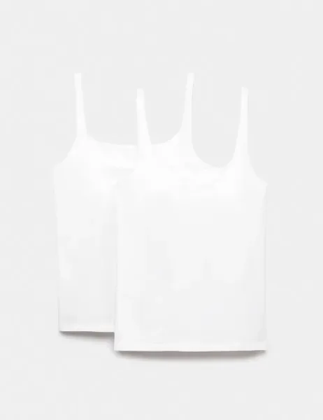 Marks & Spencer 2 Pack Secret Support Scoop Neck Bra Vest White