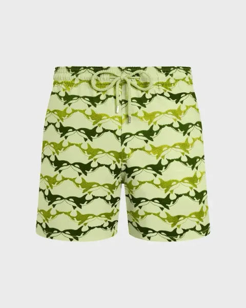 Vilebrequin Men Swim Shorts Embroidered Orcas