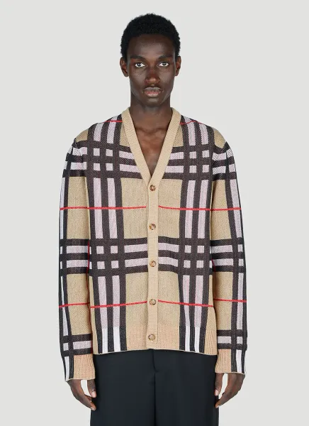 Harriford Check Cardigan