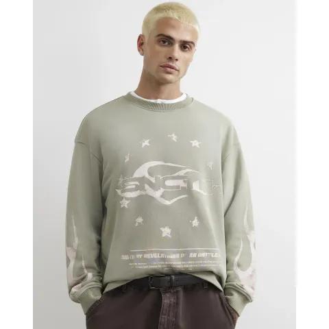 River Island Cotton Blend Flame T-Shirt