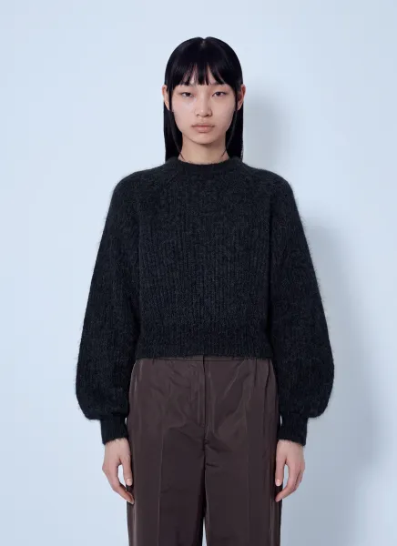 Max Mara Crewneck Mohair-Blend Sweater